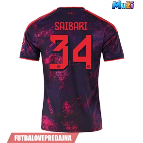 Lacne Muži Futbalové dres Bayern Munich Ismael Saibari #34 2026-27 Krátky Rukáv - Tretina